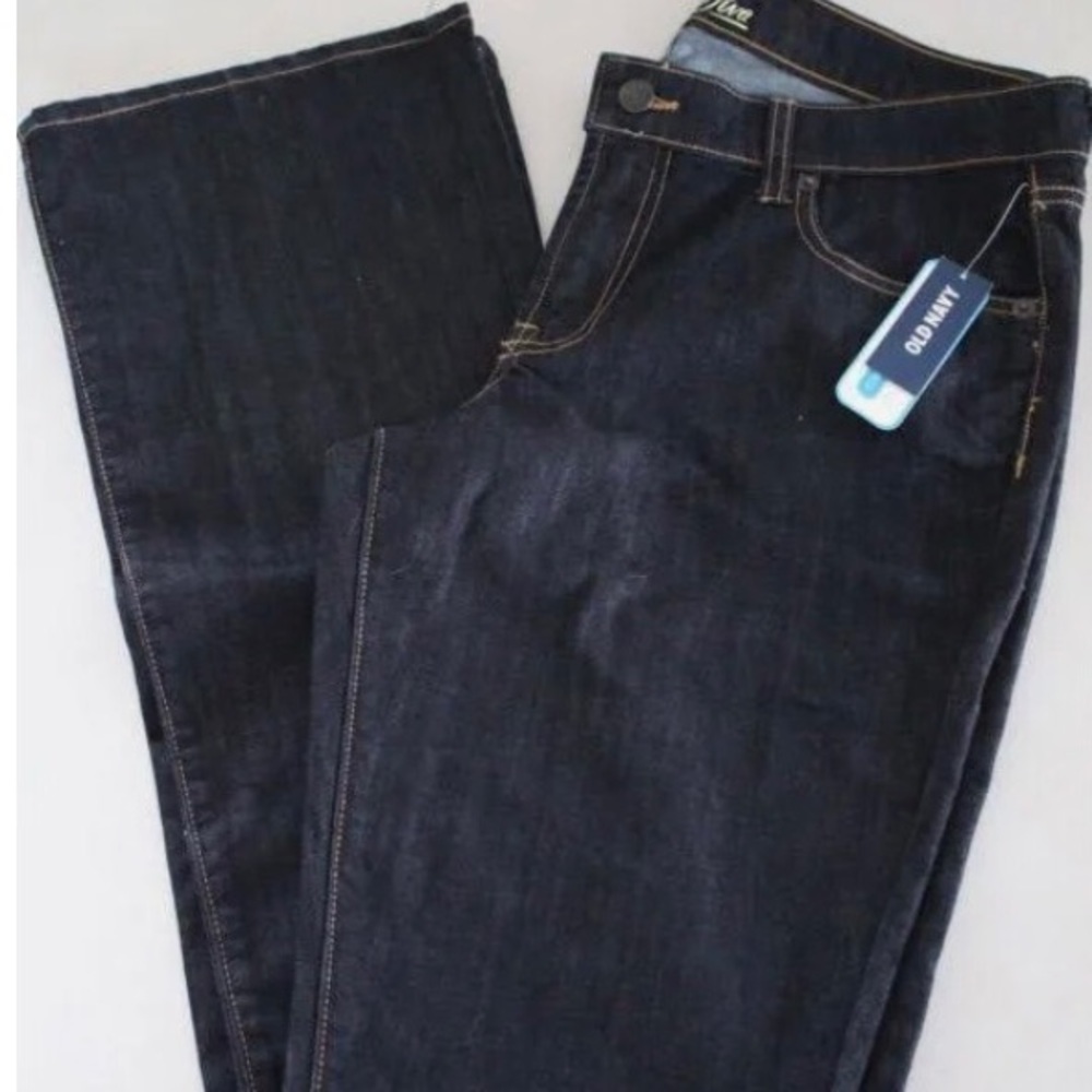 Old Navy/ NWT/ Diva Dark Blue Jeans/ boot cut/ Size 14 Long